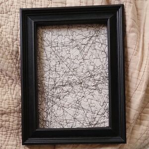 Black Picture Frame with Abstract Art